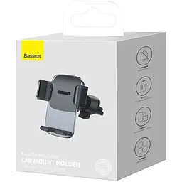 Тримач BASEUS Easy Control Clamp Car Mount Holder SUYK000101 Air Outlet Version - мініатюра 3