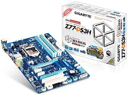 Материнська плата Gigabyte GA-Z77-DS3H (GA-Z77-DS3H) (Socket 1155, Intel Z77, ATX) Б/в - мініатюра 4