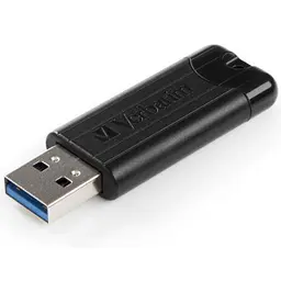 USB флеш накопичувач Verbatim 16GB PinStripe Black USB 3.2 (49316) - мініатюра 4