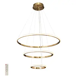 Люстра світлодіодна Levistella 7521017 GAB, 84W, три режими світла, бронзова, сучасний стиль, стельова