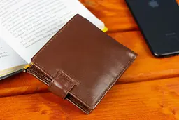 Стильне шкіряне чоловіче портмоне ST Leather В103 коричневе 9,5 см - мініатюра 8