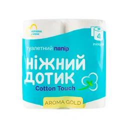 Туалетний папір Ніжний дотик Aroma Gold 2 шари 4 рулони (4823019010992)