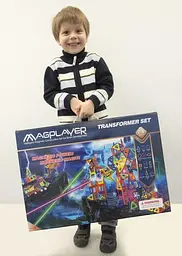 Конструктор магнітний Magplayer, 218 елементів (MPA-218) - мініатюра 8