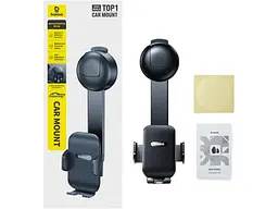 Автомобільний тримач для смартфона BASEUS PrimeTrip C03 Air Clamping Car Mount Black (C0013C01) - мініатюра 9