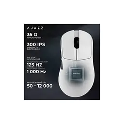 Мишка Ajazz AJ179 V2 MAX Wireless/Bluetooth/USB White (AJ179-V2-MAX-W) - мініатюра 10