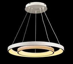 Люстра стельова LED Splendid Ray L2551/580+380/2, 2 лампи, білий, регулювання світла, сучасний стиль - мініатюра 3