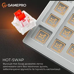 Клавіатура GamePro Genesis Joker 87% Red switches (MK124W) - мініатюра 10