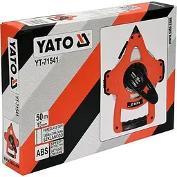 Рулетка Yato геодезична скловолоконна 50 м х 15 мм ручне змотування (YT-71541) - мініатюра 3