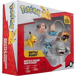 Набір ігрових фігурок Pokemon W7 Пікачу, Клеффа, Ріолу, Геодуд, Оманайт, Кабуто - мініатюра 2