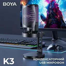 Мікрофон Boya K3-02 RGB Black K3-02) - мініатюра 5