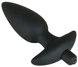 Анальна пробка з вібрацією Orion Black Velvet 17 см (чорний) - мініатюра 2