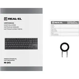 Клавіатура REAL-EL M 05 Grey (EL123100044) [128757] - мініатюра 10
