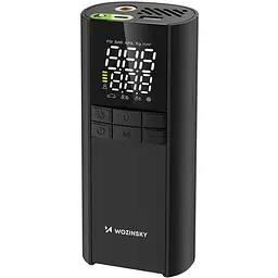 Автомобільний портативний компресор Wozinsky WPEP-8000 150 PSI, Power Bank 8000 мАг, Чорний - мініатюра 5