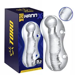 Мастурбатор Toro Ultimate Hannx4 Stroker 5,3" (прозорий) - мініатюра 3