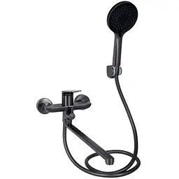 Змішувач для ванни Qtap Vlasta New QTVLA260GMB45645 Gunmetal Black PVD - мініатюра 2