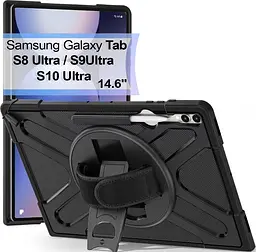 Чохол до планшета BeCover Heavy Duty Samsung Galaxy Tab S8 Ultra/S9 Ultra/S10 Ultra (X900/X906/X910/X916/X920/X926) 14.6" (713664)