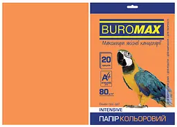 Папір двосторонній INTENSIVE помаранчевий, 20 л., А4, 80 г/м² BM.2721320-11 BUROMAX (4823078961839)
