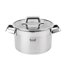 Набір кастрюль 8 предметів Krauff Moderne Schwarz + Сковорода універсальна 24 см Prime Chef та кришка скляна - мініатюра 2