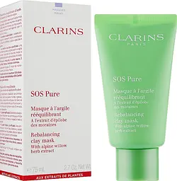 Clarins Маска для обличчя 75 мл SOS Pure Mask - мініатюра 2