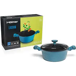 Каструля кована Holmer CR-1350-FABSL Lagoon з кришкою 4.8 л (CR-1350-FABSL Lagoon) - мініатюра 6
