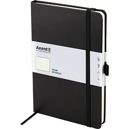 Книга записна Axent Partner Grand A4 в клітинку 100 аркушів чорна (8203-01-A) - мініатюра 2