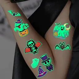 Набір дитячих тимчасових тату "Halloween glow" Fresh Tattoo kids-tatto-halloween-glow-set-1 - мініатюра 4