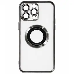 Магнітний чохол XON PhoneCase Magnetic для iPhone 14 Pro (PCMC1114300G 8048) Сірий/Прозорий