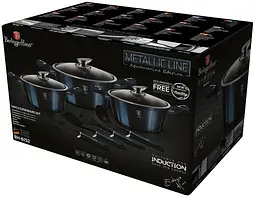 Набір посуду Berlinger Haus Metallic Line Aquamarine Edition 10 предметів (BH-6152) - мініатюра 2