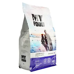 Сухий корм для цуценят середніх та великих порід Myfood Суперпреміум з ягням і рисом, 2,5 кг - мініатюра 3