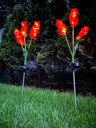 Світильники Sun Lamp садові на сонячній батареї декоративні квіти гіацинт 2 шт - мініатюра 5