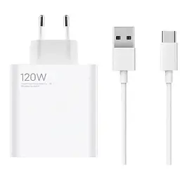 Блок живлення — зарядний пристрій Xiaomi 120 W + кабель USB to Type-C