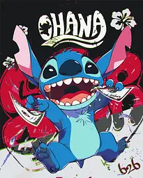 Картина за номерами Ліло та Стіч Lilo and Stitch 40х50 см PN LAS 02