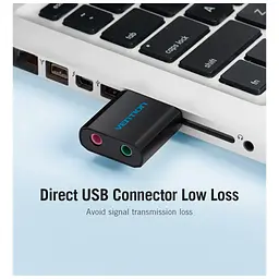 Звукова плата Vention Audio USB 2х3,5mm jack Metal (VAB-S17-B) - мініатюра 7