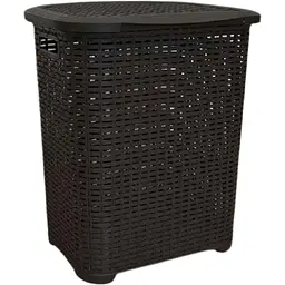 Кошик для білизни Tuffex Ротанг 45 л чорний (000026885)