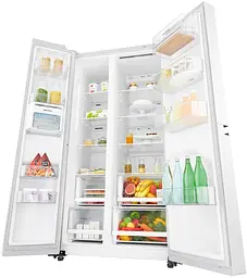 Холодильник SBS LG GC-B247SVDC 179х74х91см 2 двері холодильне відділення 406 л морозильне відділення 220 л A+ NF Білий (GC-B247SVDC) - мініатюра 6