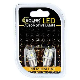 Автолампи світлодіодні Solar LED 12V T8.5 5SMD white 2шт SL1331