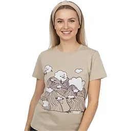 Футболка жіноча Turbat Vivcegora Women XL Бежевий