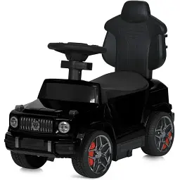 Дитяча каталка-толокар Bambi M 5795AL-2 з батьківською ручкою чорний - мініатюра 3