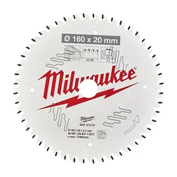 Диск пиляльний Milwaukee пиляльний PFTE 160х20х2,2мм, 48 зуб. (4932471291) - мініатюра 2