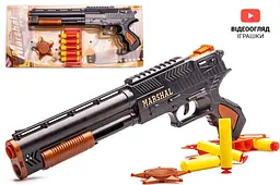 Іграшковий пістолет Marshal стріляє м'якими поролоновими кулями 915 Golden Gun - мініатюра 2