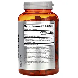 Стимулятор тестостерону NOW Sports Tribulus 1000 mg, 180 таблеток - мініатюра 2
