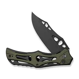 Ніж складаний туристичний Civivi Biophase, (8.9 см) Nitro-V / Aluminum & G10 чорно-зелений - мініатюра 3