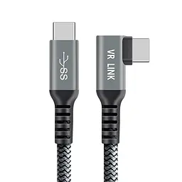 Кабель Oculus Link USB-C 3.2 Type-C Quest 2/3/Pro Pico 4 5 м Сірий (CC-5mGS) - мініатюра 2