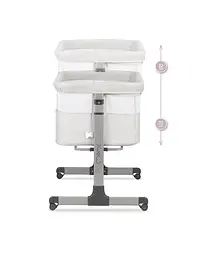 Ліжечко приставне Momi Revo Light Grey - мініатюра 8