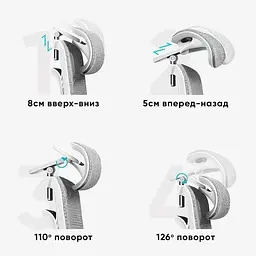 Крісло Mealux M6 Air Massage з масажним ефектом grey (HF-M6 M/G) - мініатюра 9