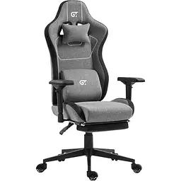 Геймерське крісло GT Racer X-2305 Fabric Gray/Black [122599] - мініатюра 3