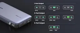 Зовнішній акумулятор Ugreen Power Bank 90597A 145W 25000mAh - мініатюра 2