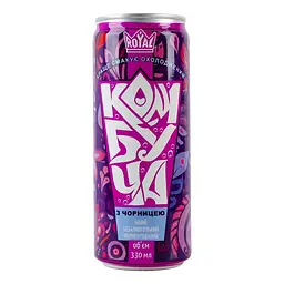 Напій Royal Fruit Комбуча з Чорницею безалкогольний ферментований 330 мл