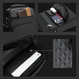Міська сумка через плече Tigernu T-L5200 4л з відсіком для планшета 7.9'' Black (17065) - мініатюра 4