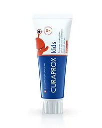 Детская зубная паста Curaprox без фтора, клубника, из первого зуба, 60 мл